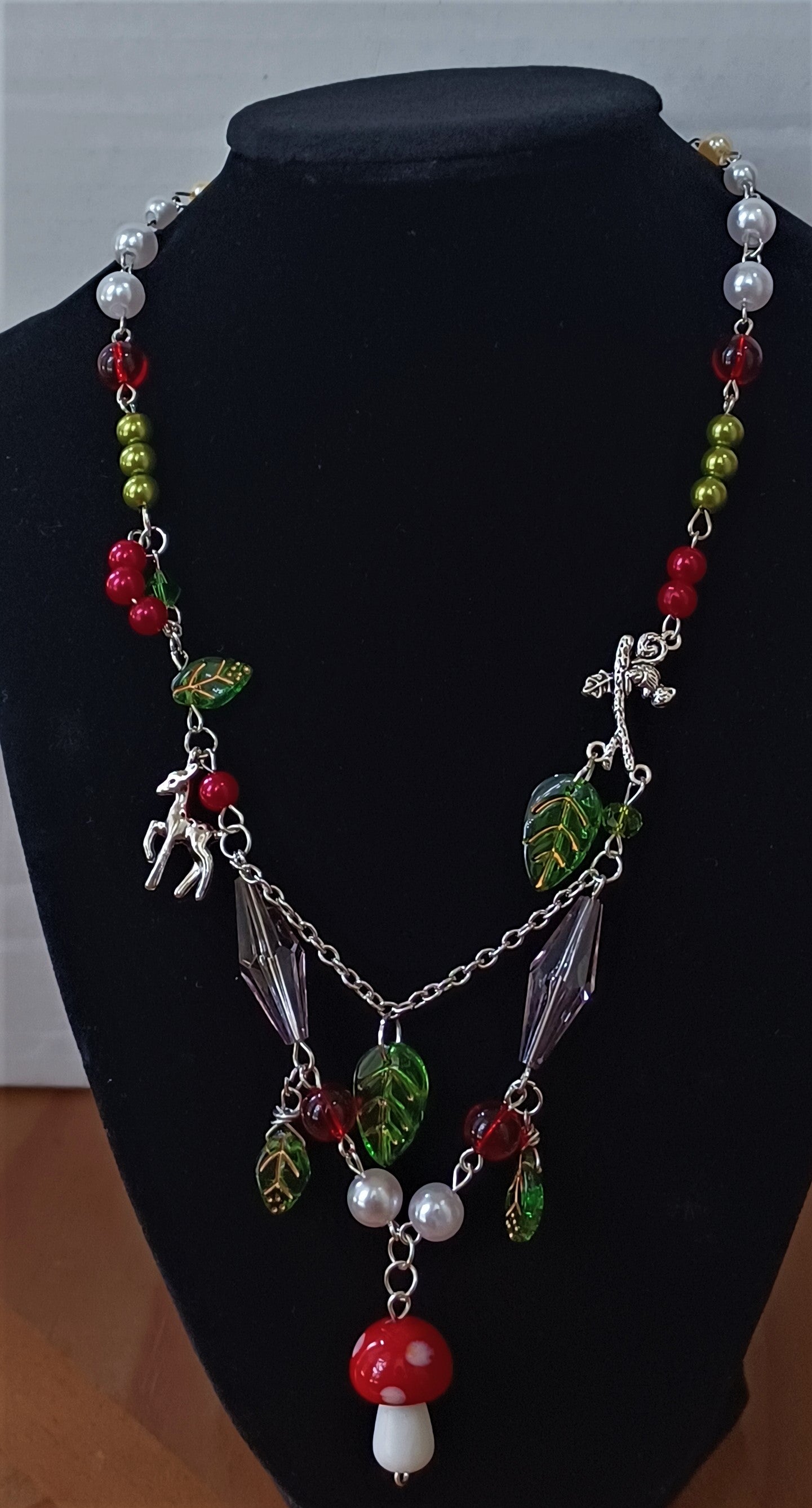 Fairy Mushroom Forest Necklace