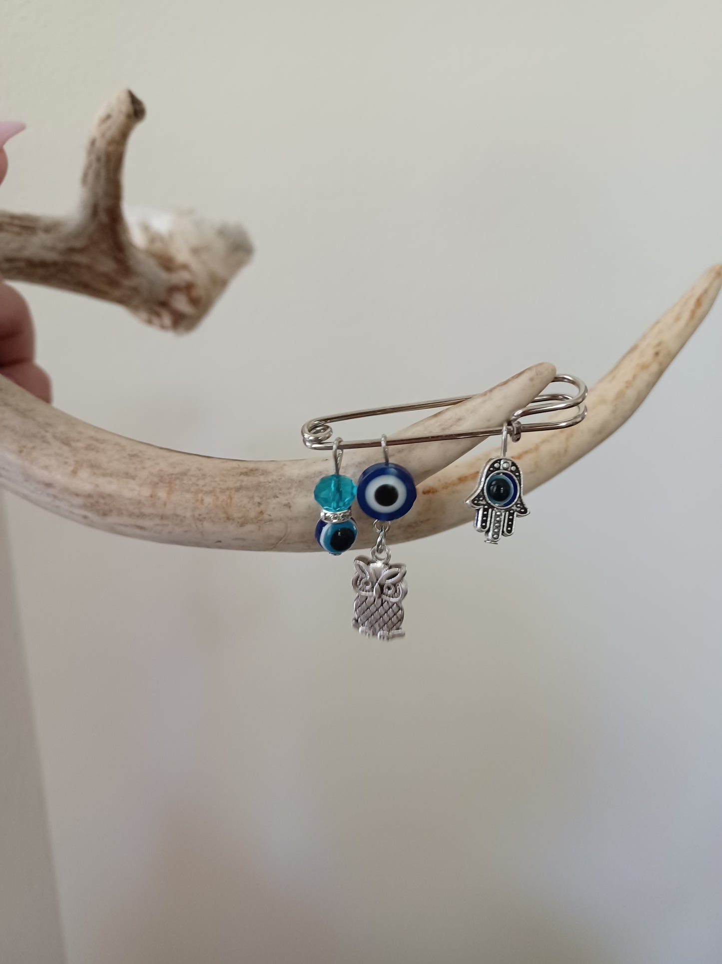 Evil Eye Safety Pin