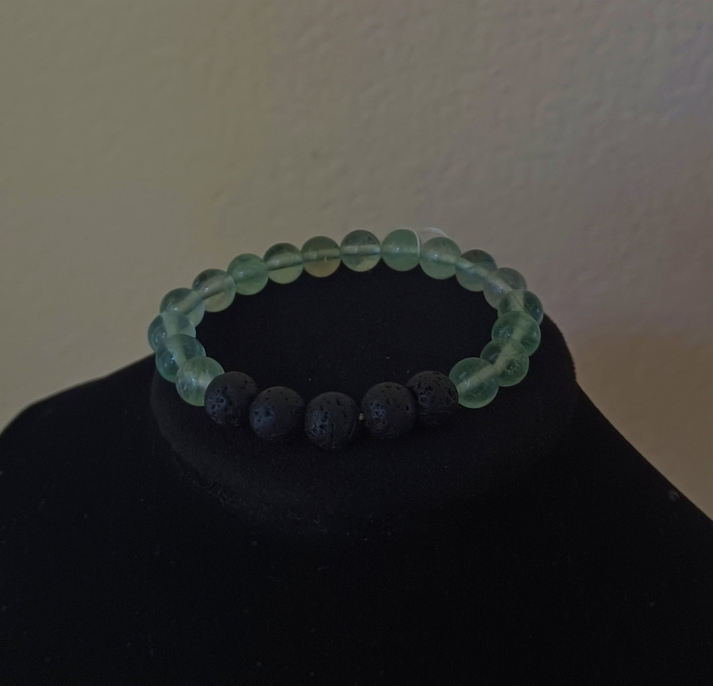 Teal Essential Oil Lava Rock Bracelet