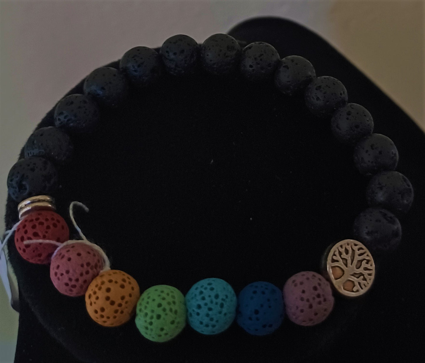 Tree of Life Essential Oil Lava Rock Bracelet