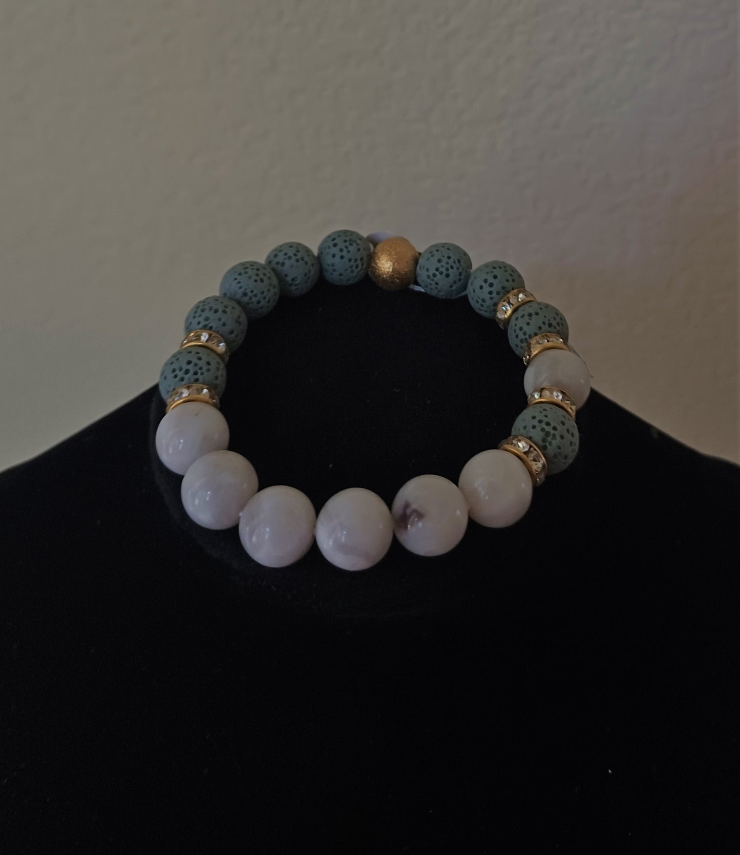 Marble Essential Oil Lava Rock Bracelet