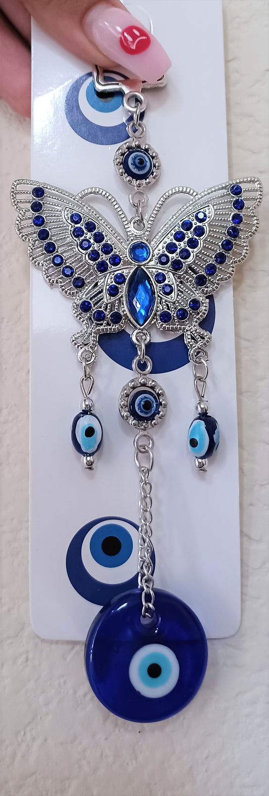 Crystal ButterFly Evil Eye Decor