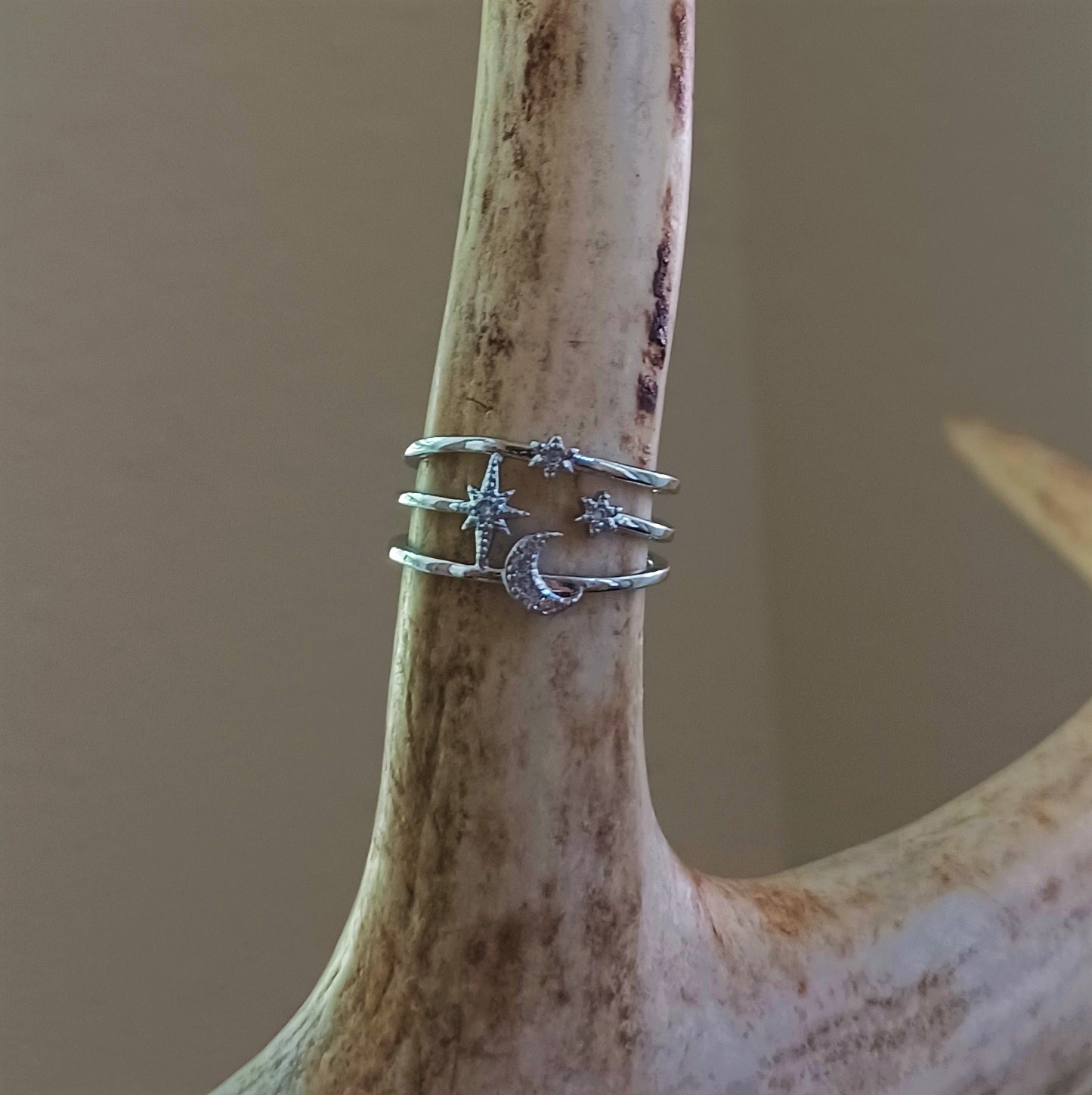 Silver Starry Night Ring