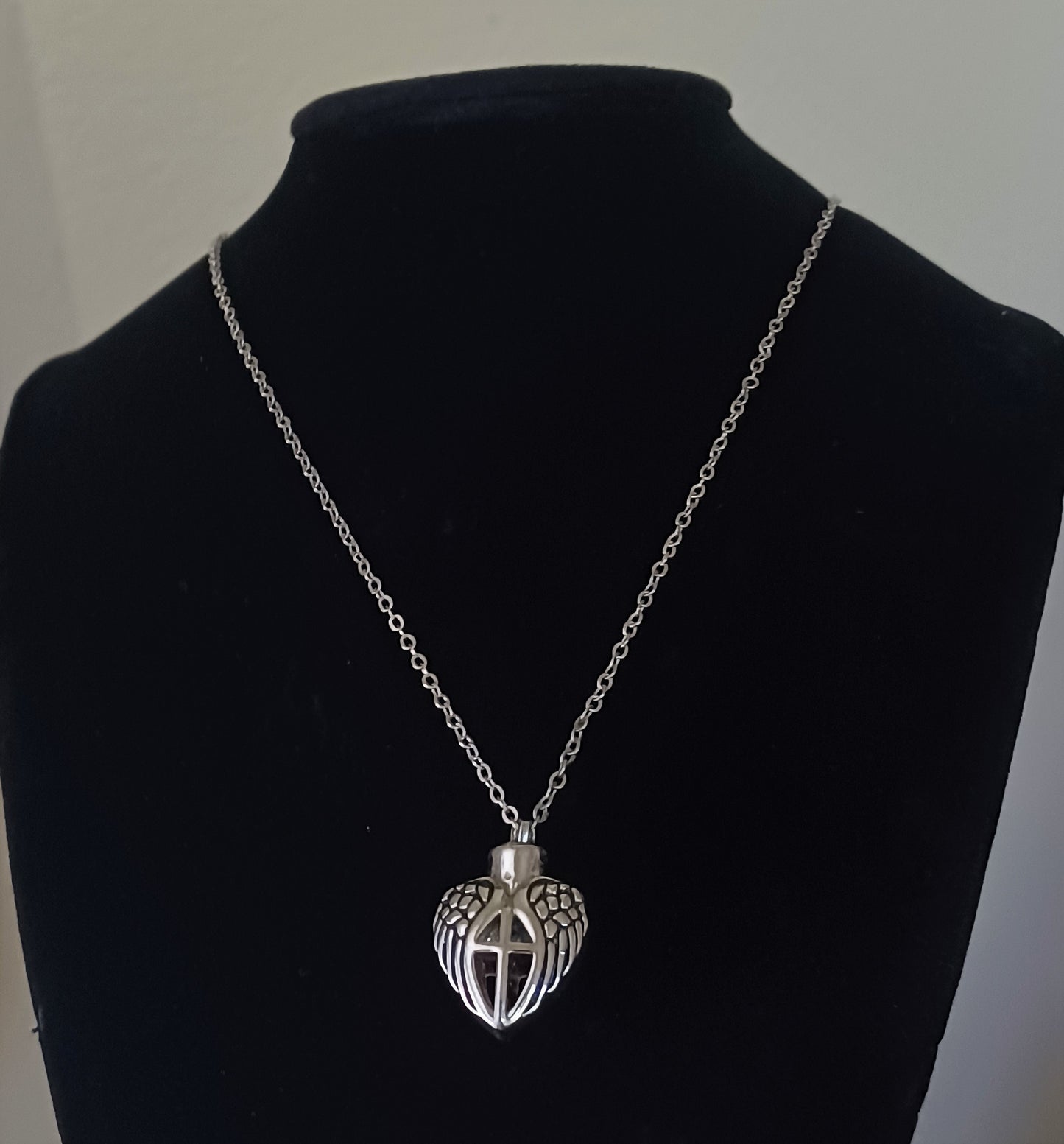 Urn of Memories x Mystical Passion Cross Heart Urn Necklace