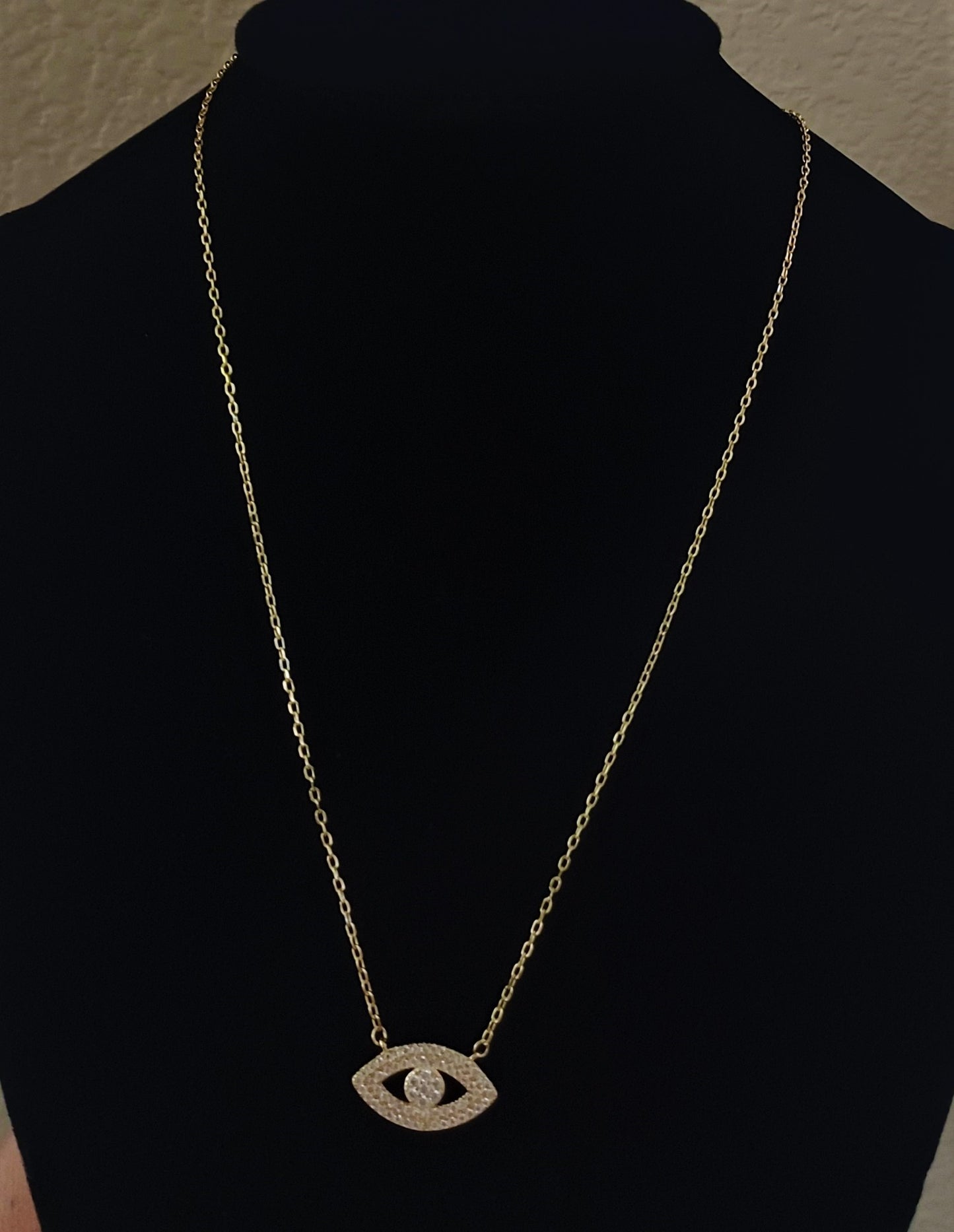 Gold Silver Evil Eye Necklace