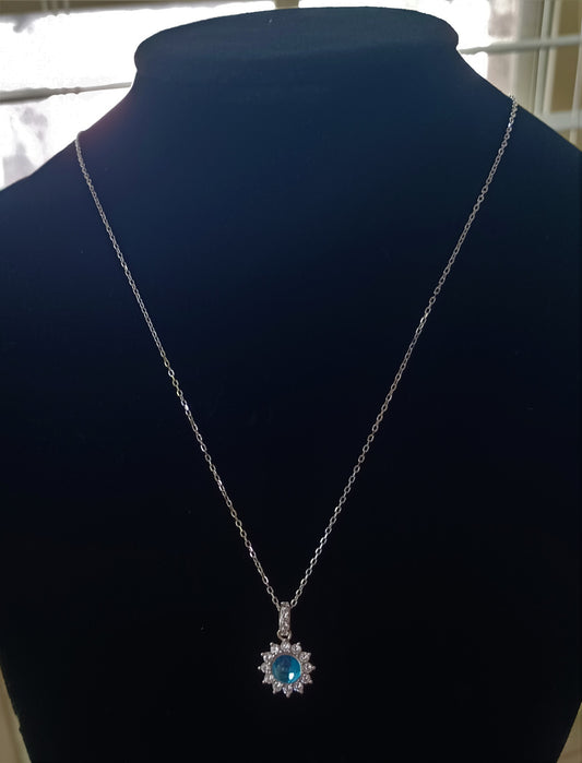 Blue Sun Necklace