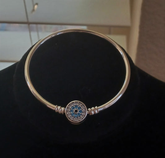 Silver Evil Eye Bracelet