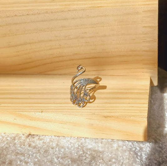 Peacock Silver Ring