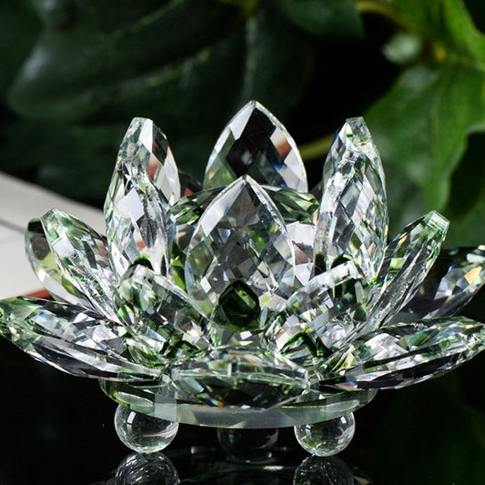 Green Lotus Flower Crystal